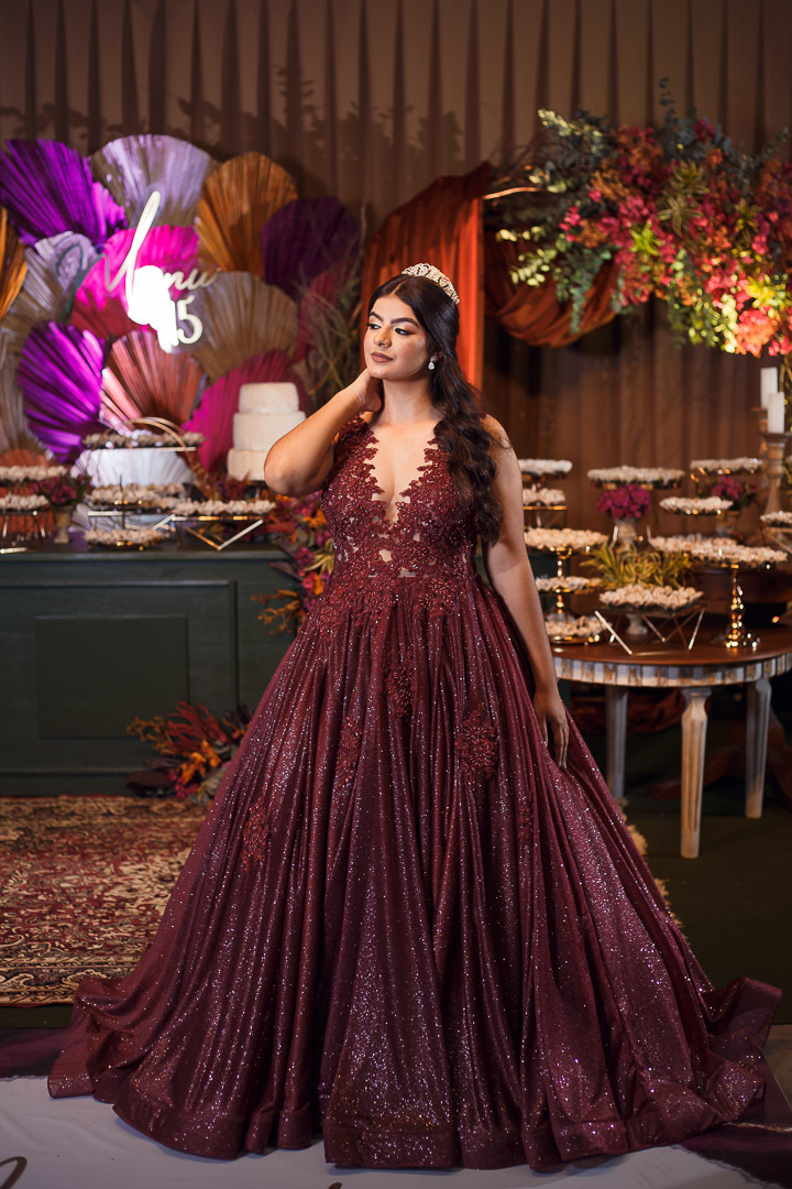 Festa e decoração de aniversario de 15 anos em Alta Floresta