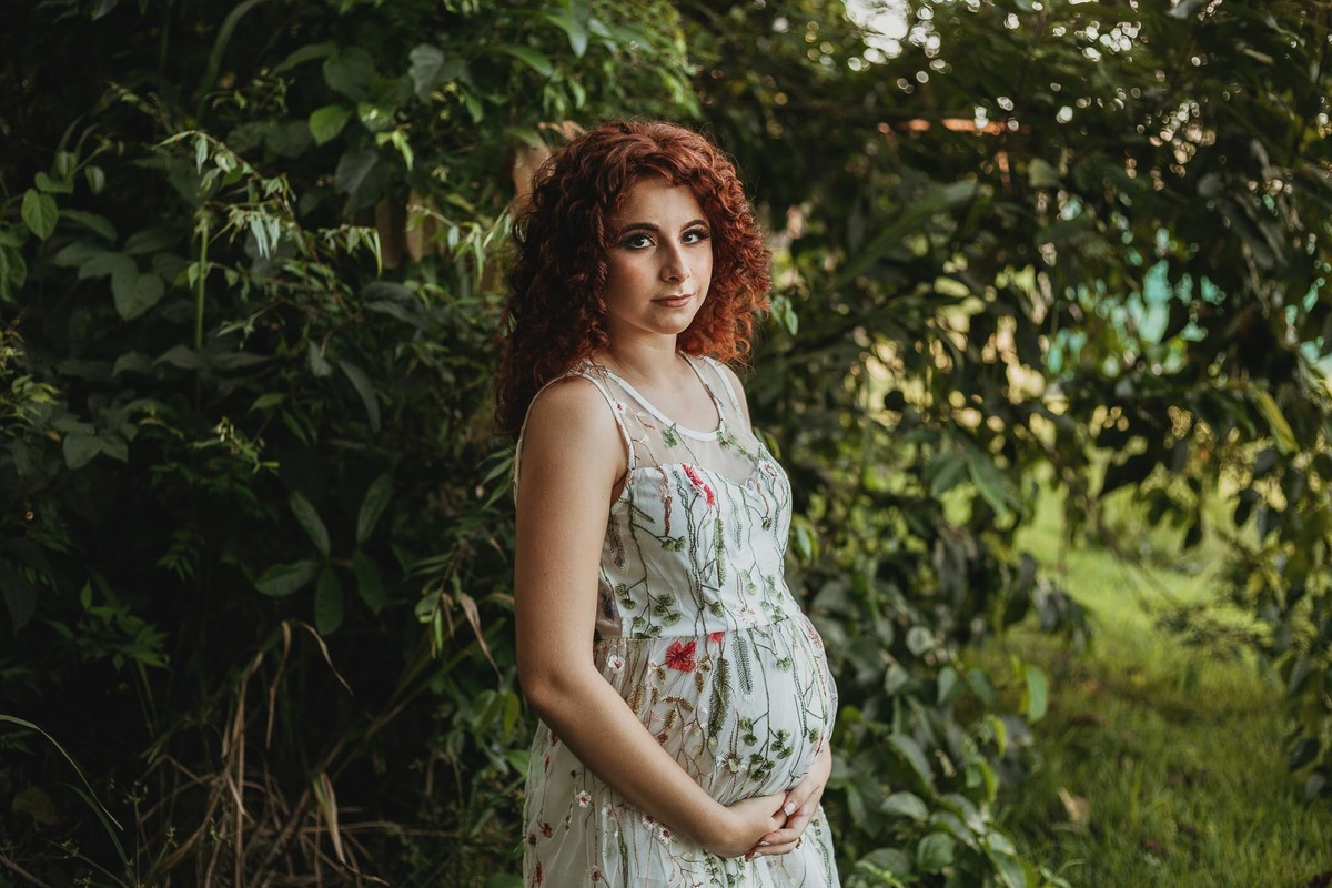 Ensaio gestacional no aquarela Hamoa