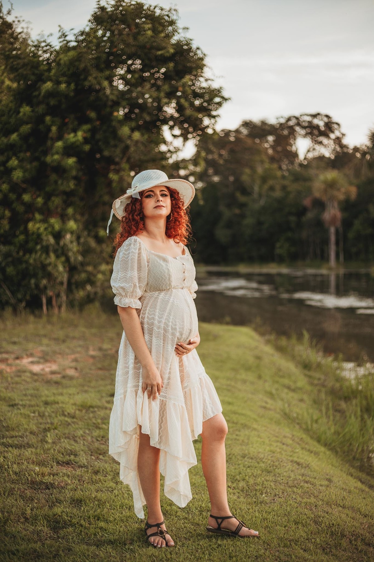 Ensaio gestacional no aquarela Hamoa