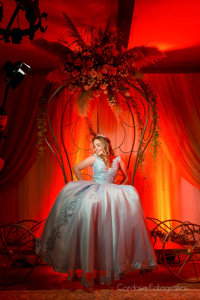 Vestido 15 anos azul