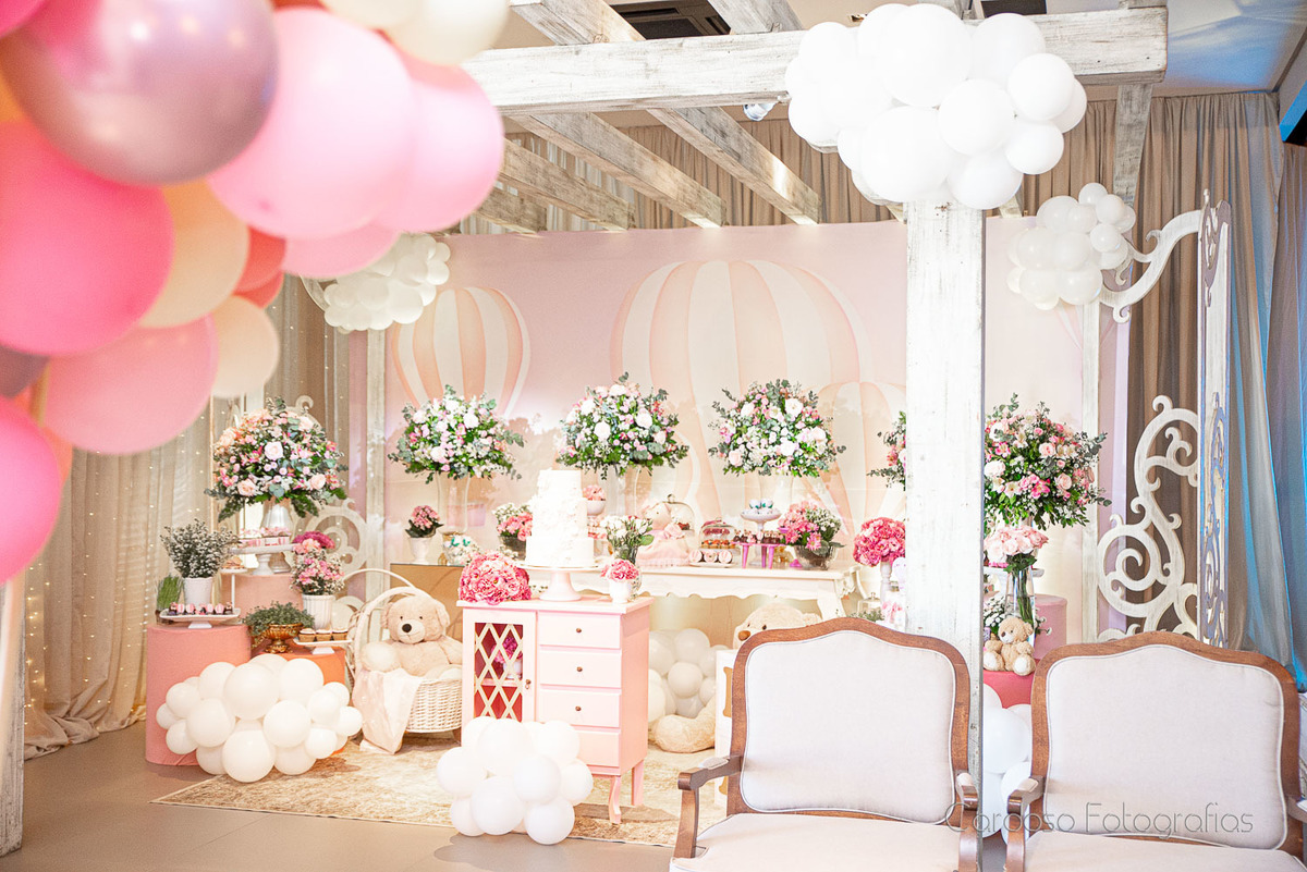 Decoração de chá de bebê Timbó