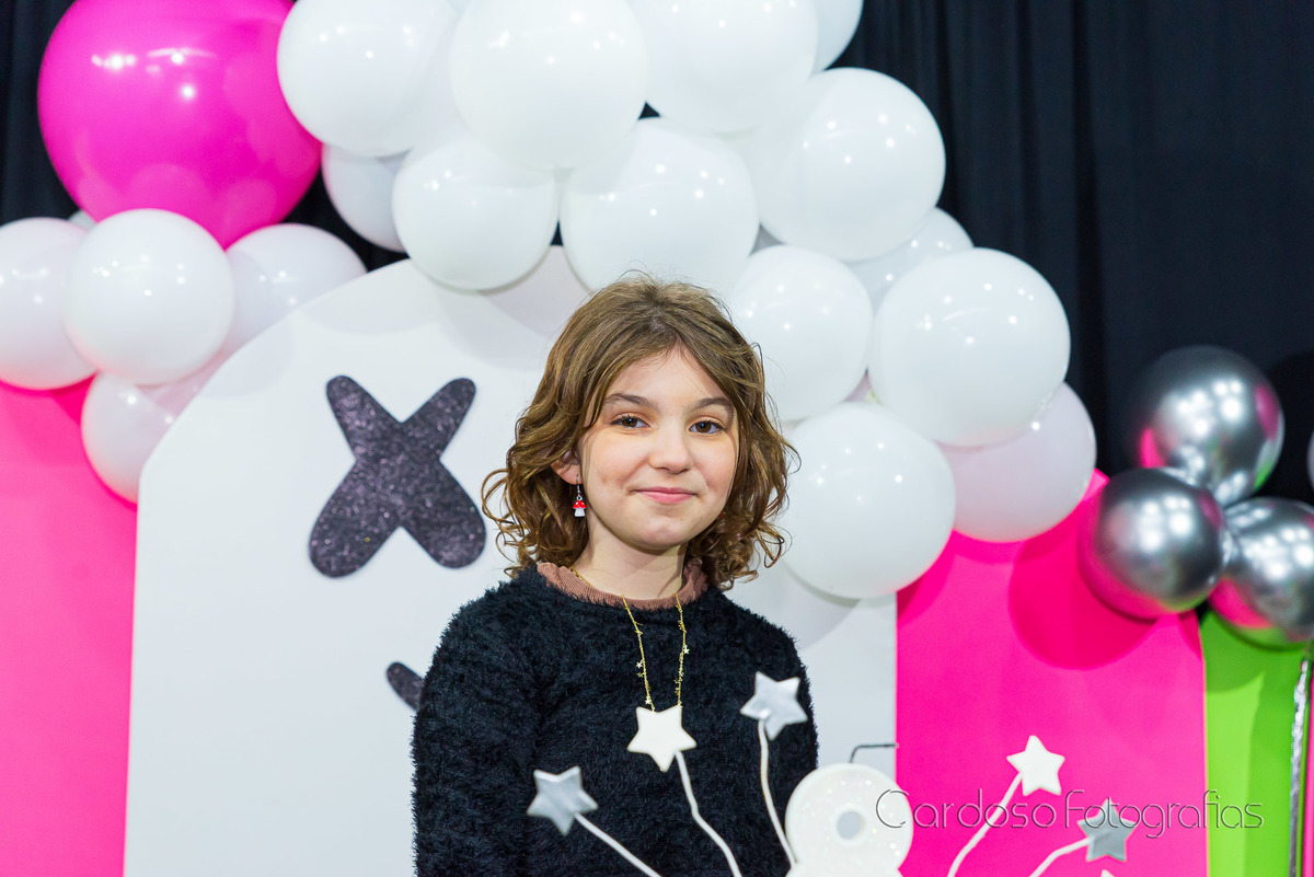 Erika na sua festa de 8 anos na Oficina da Tia Débora em Blumenau