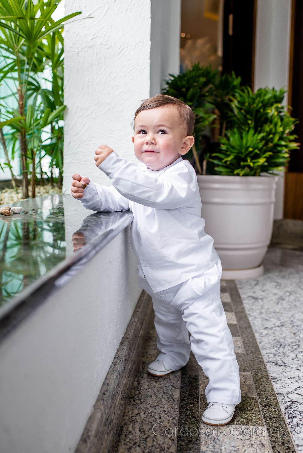 Roupa branca de menino para batizado