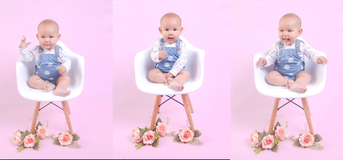 foto de 3 bebes sentadas