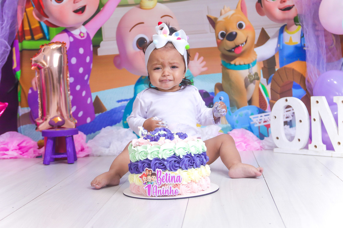 ensaio smash the cake cocomelon