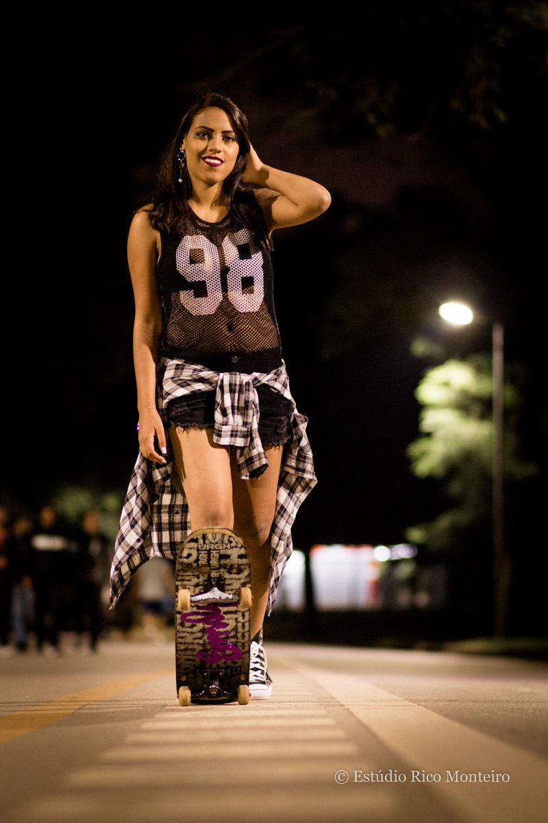 como fotografar uma mulher no skate