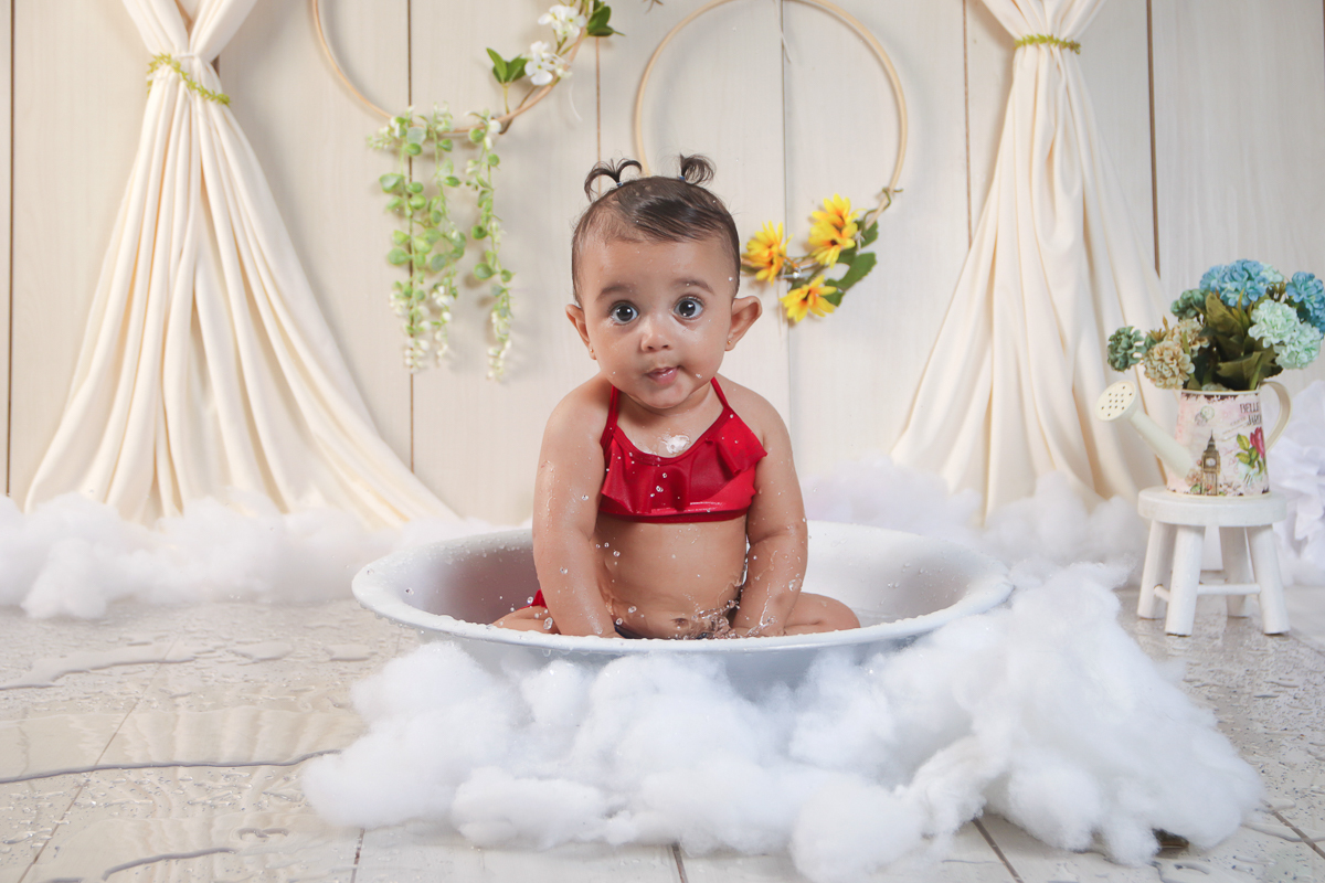 ensaio de banho infantil