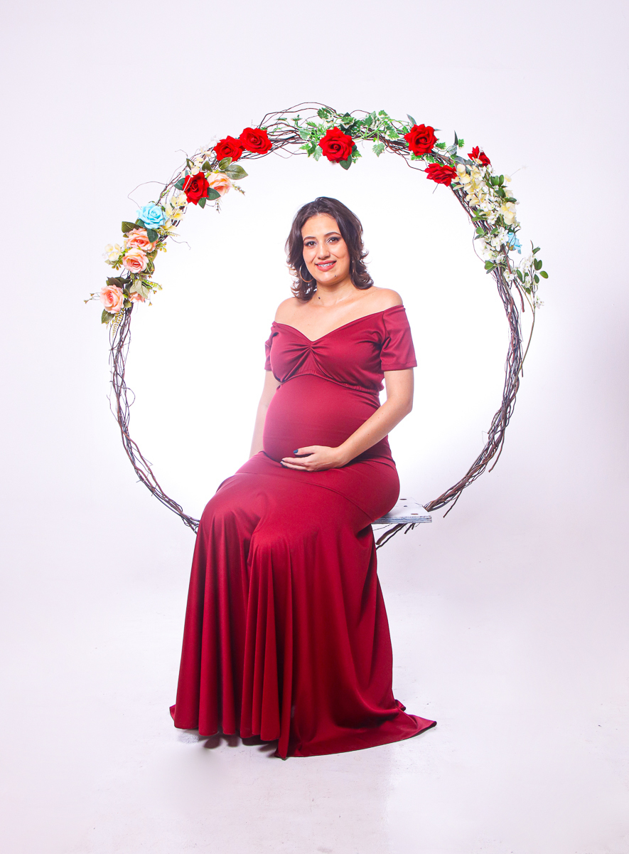 arco floral para gestante