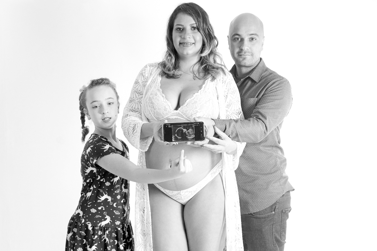 foto gestante criativa