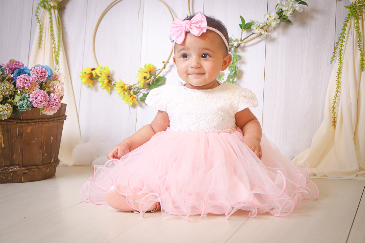 vestido rosa de bebes