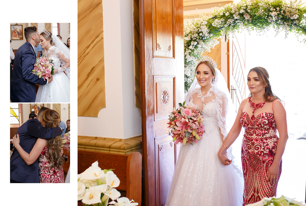 A tão esperada entrada da noiva