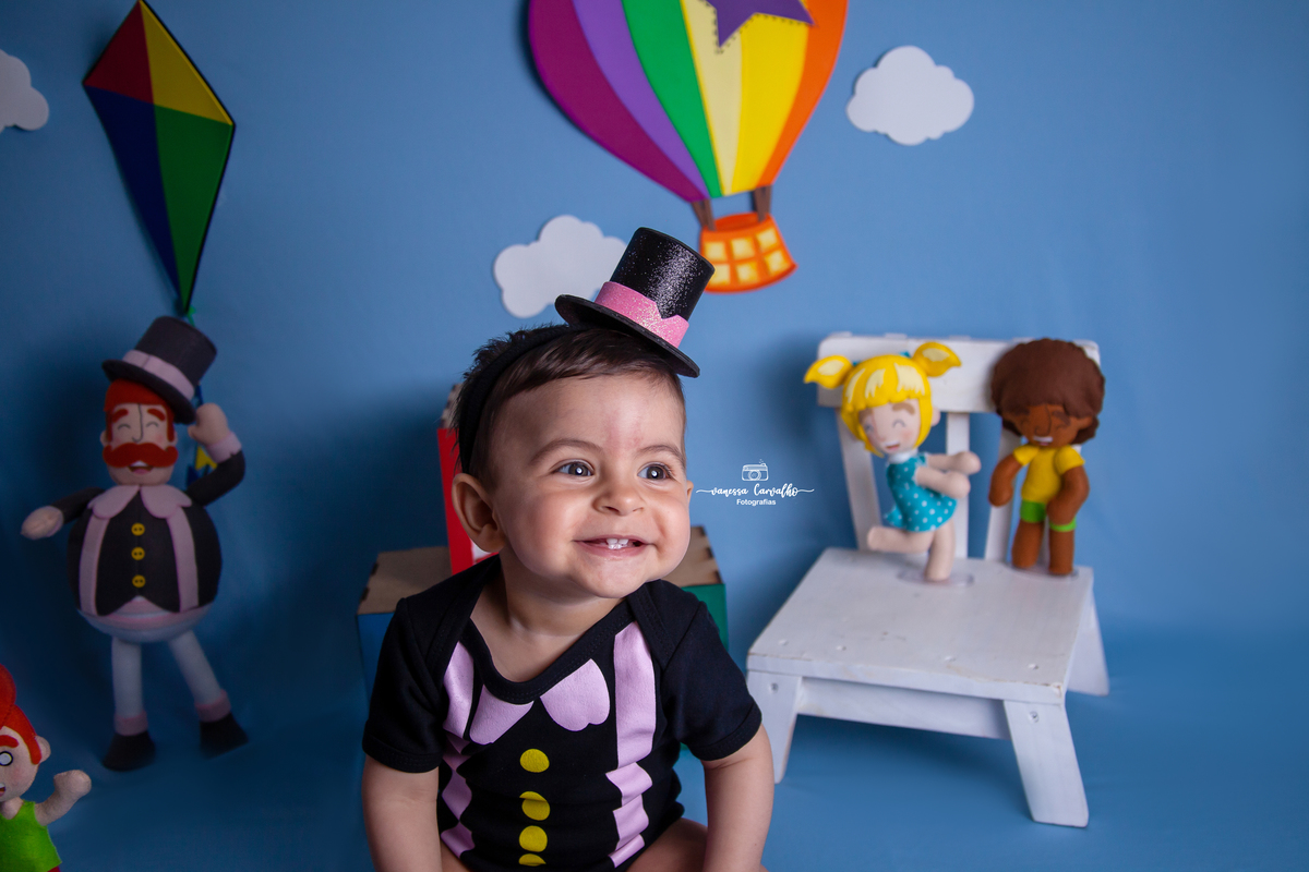 Alegria e bagunça na sessão 