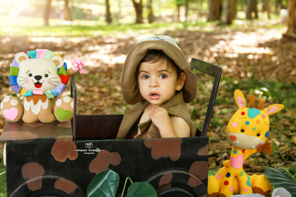 Fazendo pose no safari