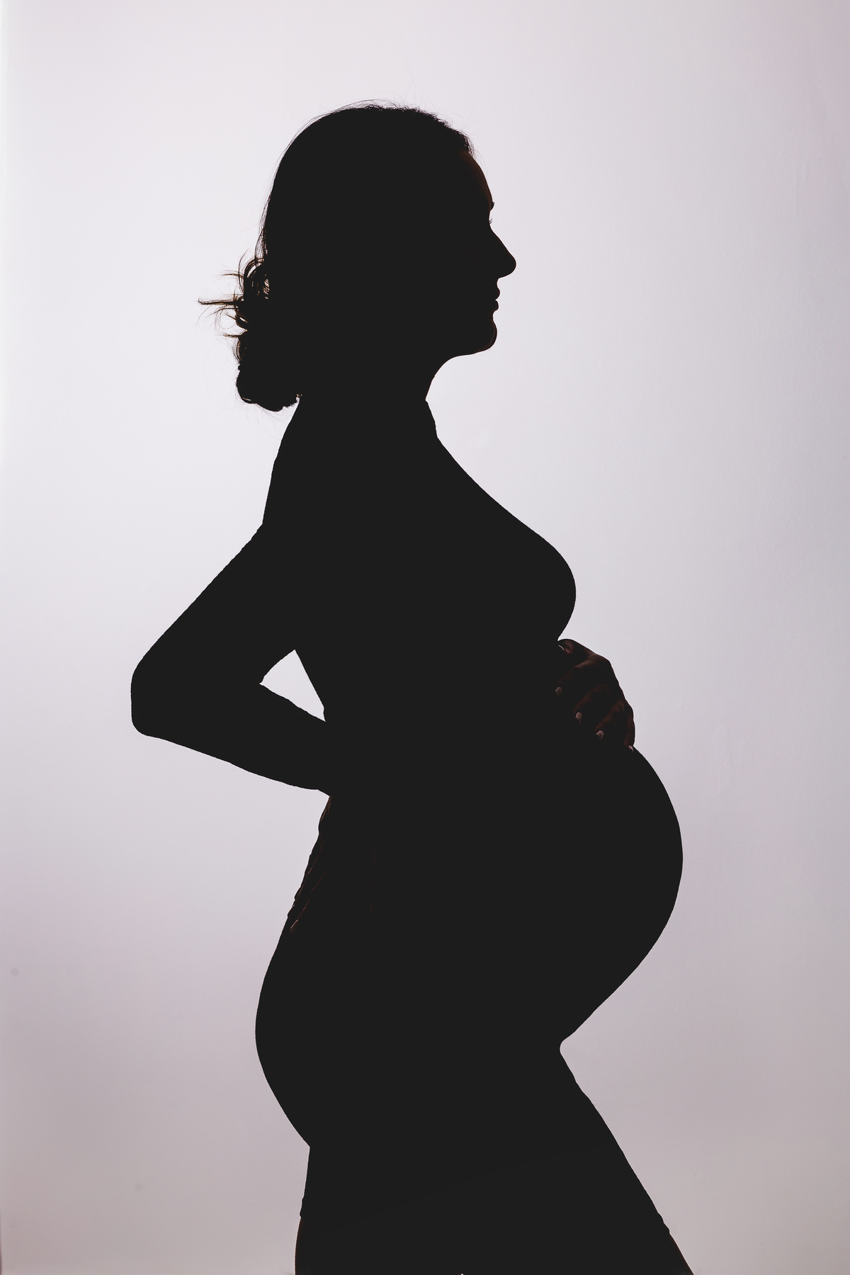 ensaio gestante em estudio