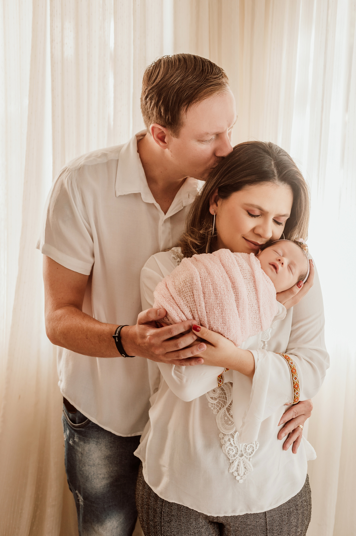 Ensaio newborn realizado no estúdio Juliana Lima, em Campinas