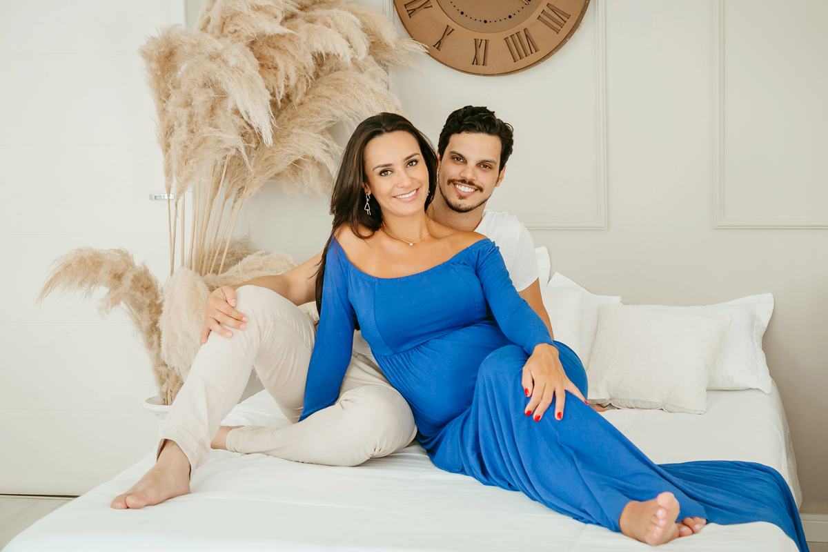 Ensaio gestante, realizado no esúdio Juliana Lima, em Campinas.