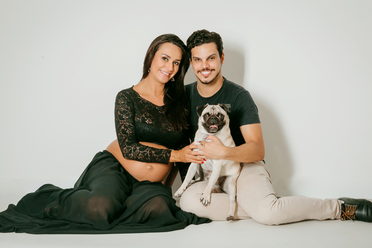 Ensaio gestante, realizado no esúdio Juliana Lima, em Campinas.