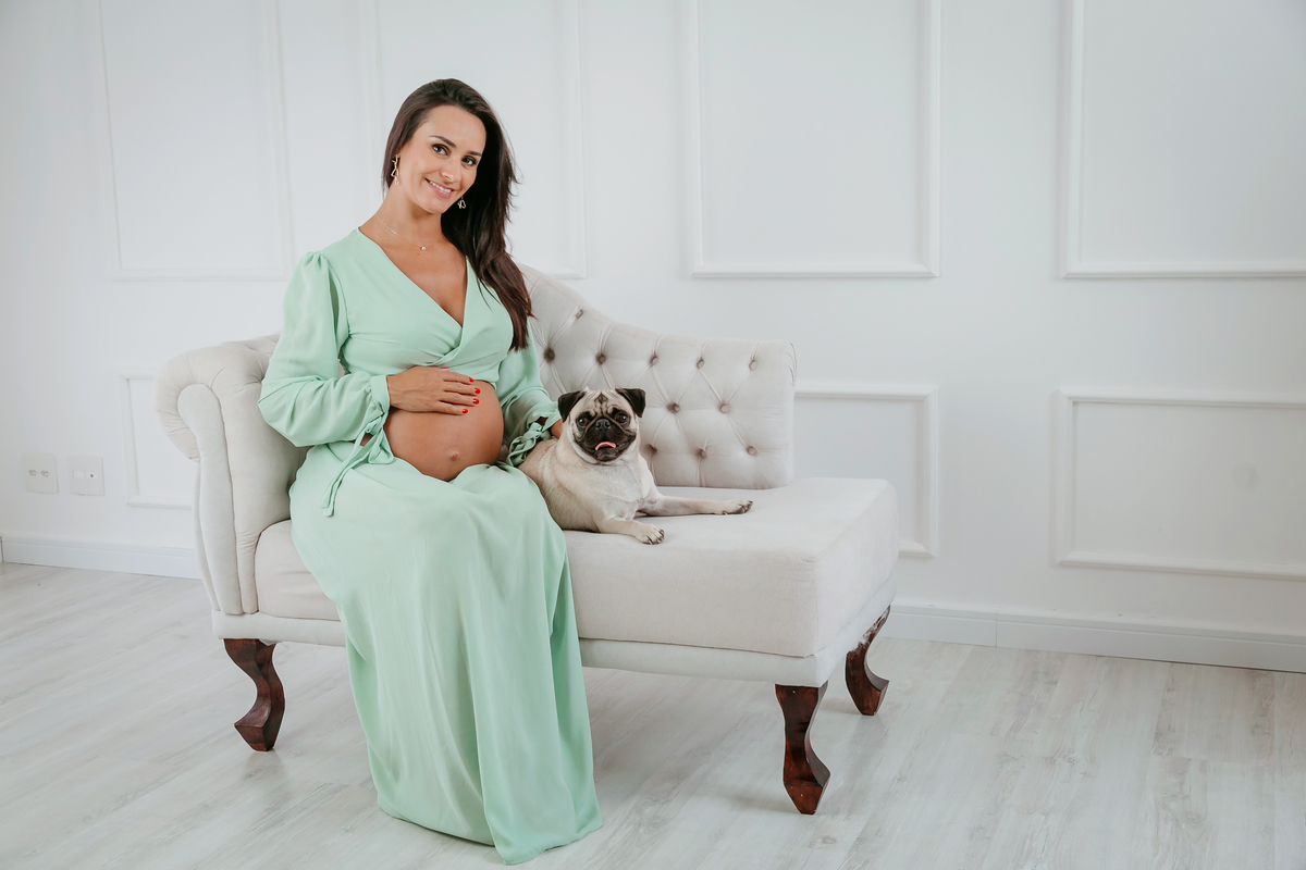 Ensaio gestante, realizado no esúdio Juliana Lima, em Campinas.