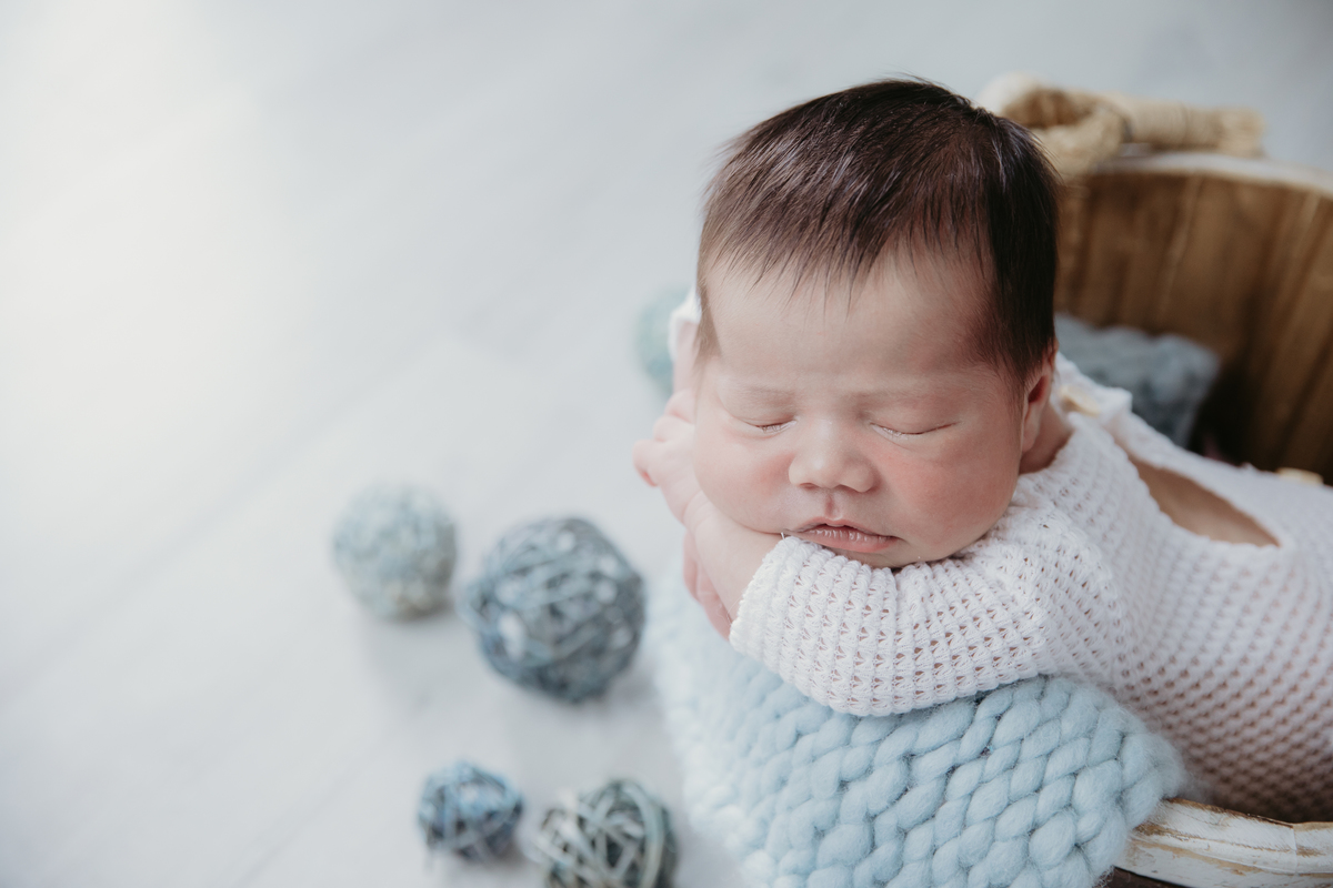 Ensaio Newborn do Igor Junior realizado no estúdio Juliana Lima em Campinas.