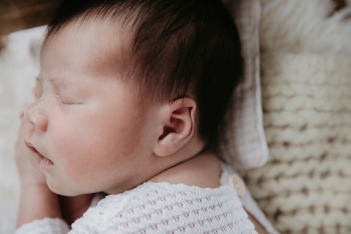 Ensaio Newborn do Igor Junior realizado no estúdio Juliana Lima em Campinas.