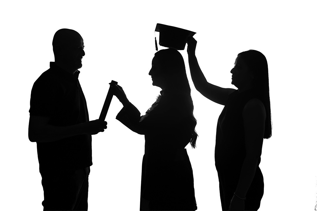 Ensaio de formatura com os pais
