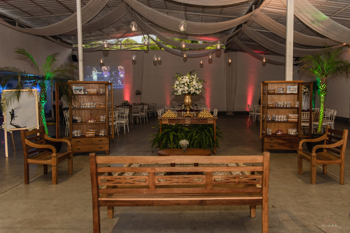 espaço launge rustico 