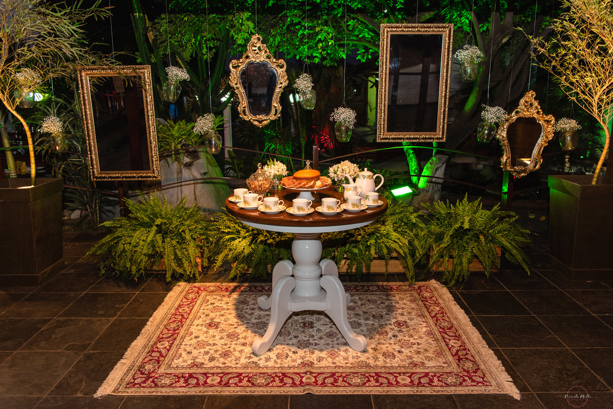 mes de cha em festa tema Alice