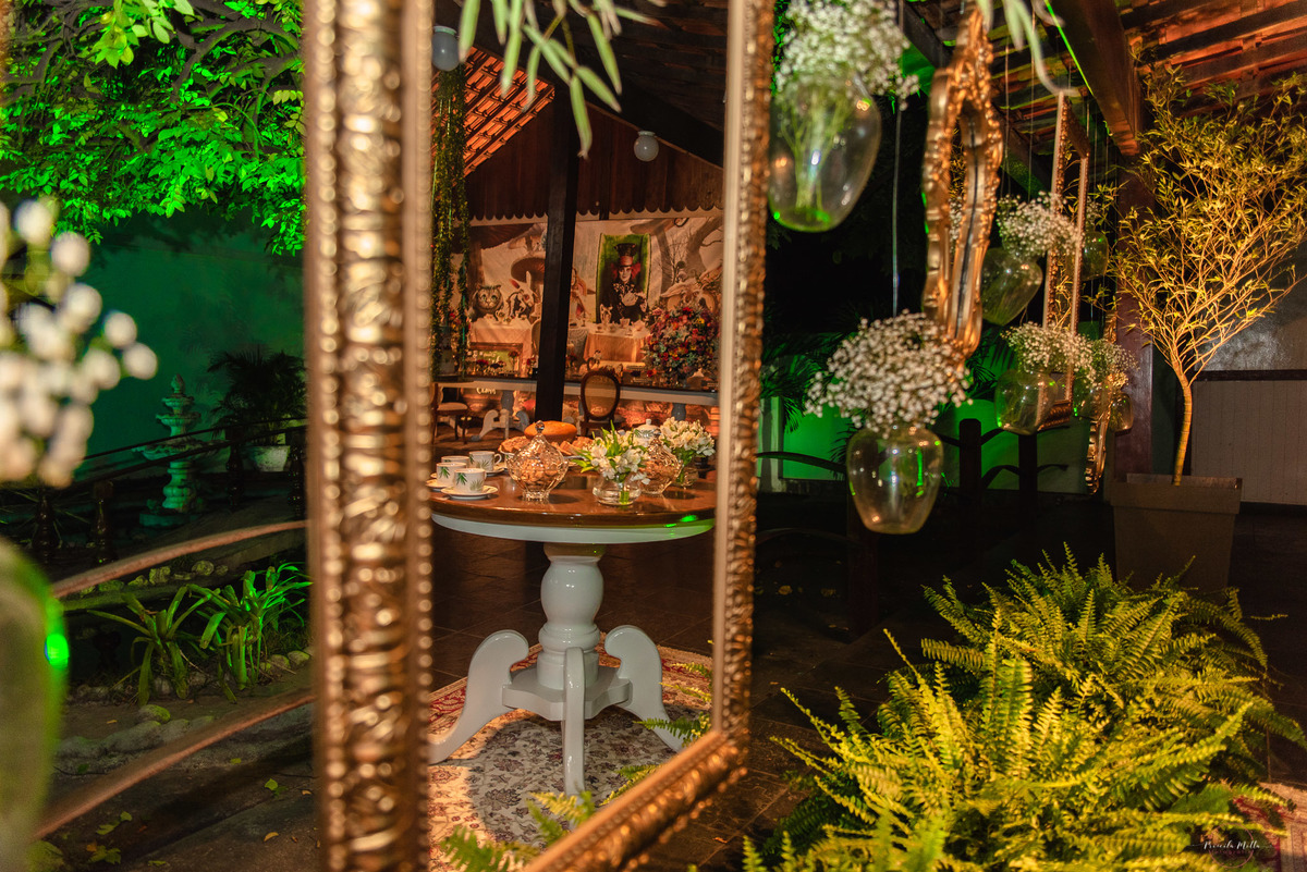 decorações com espelhos para festas