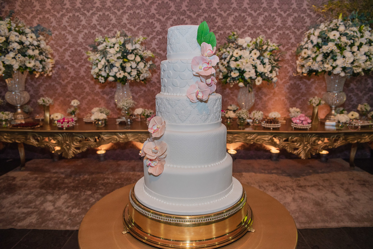 bolo chic de casamento