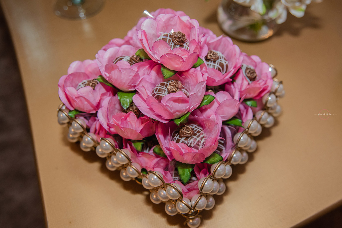 formas de doces rosa para casamento