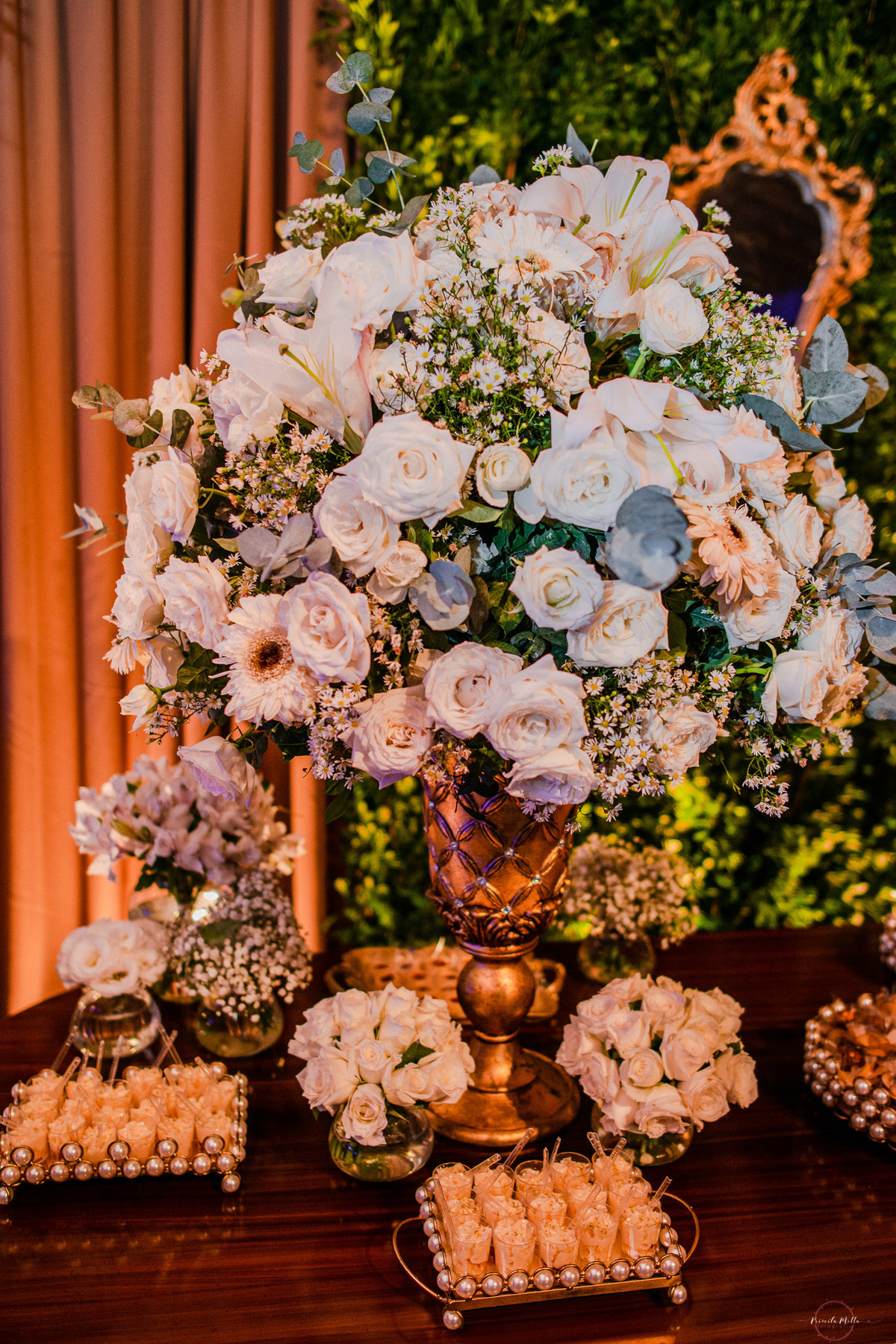 arranjo de flores branca 