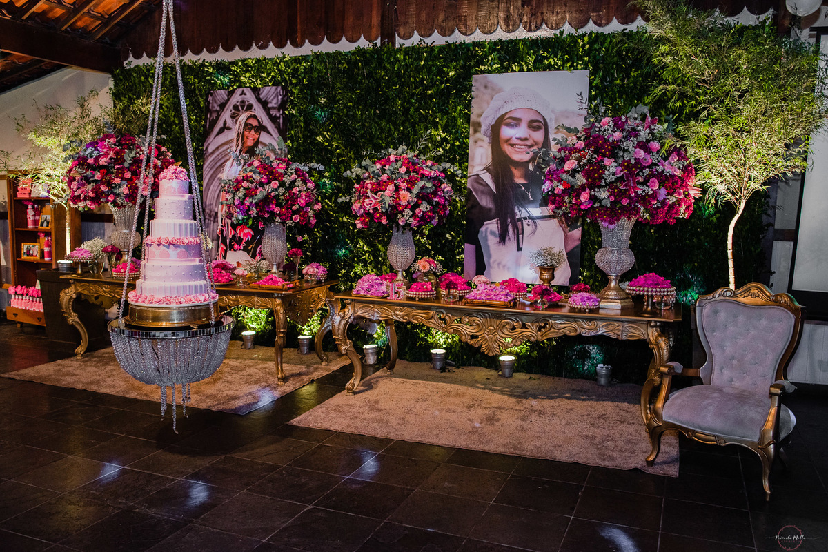 decoração completa para 15 anos