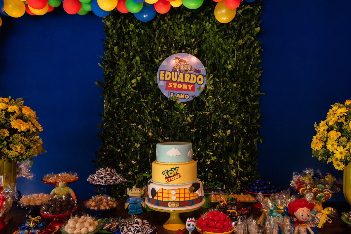 decoração para festa top story