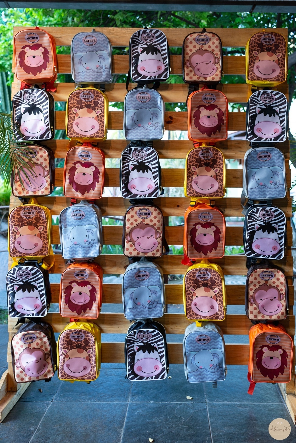 mochilas personalizadas tema safari 