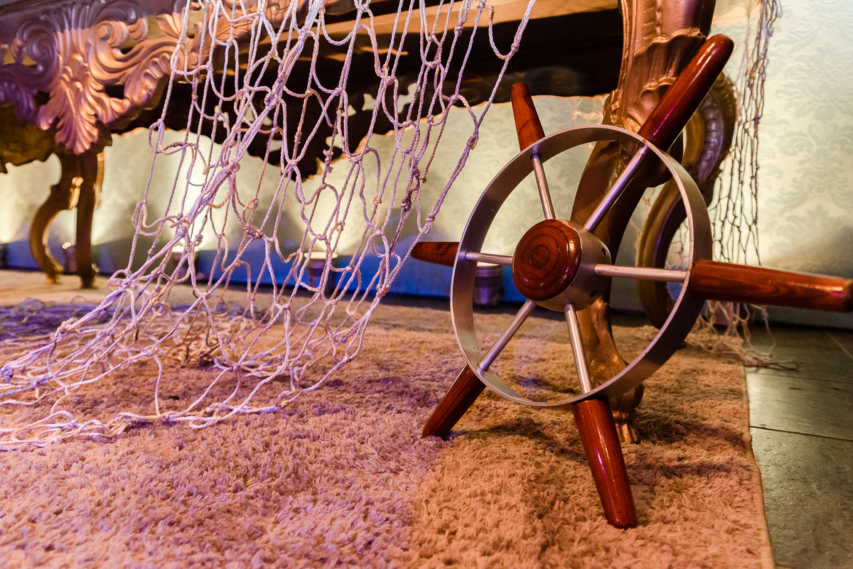 mesa para festa fundo do mar 