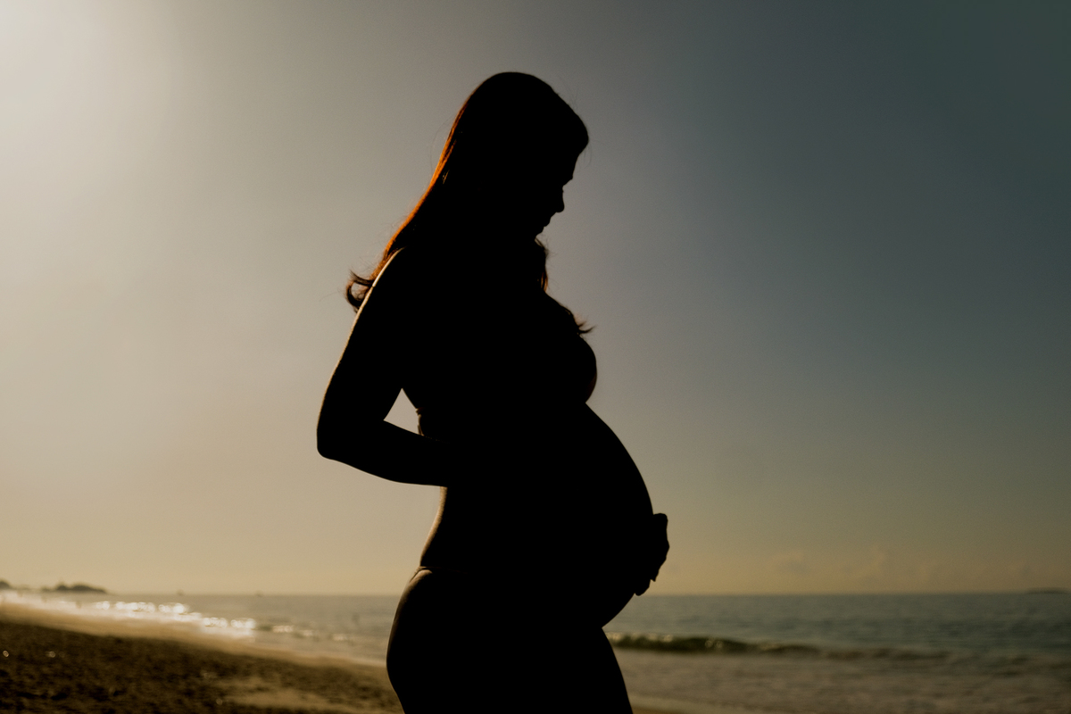 silhueta gestante