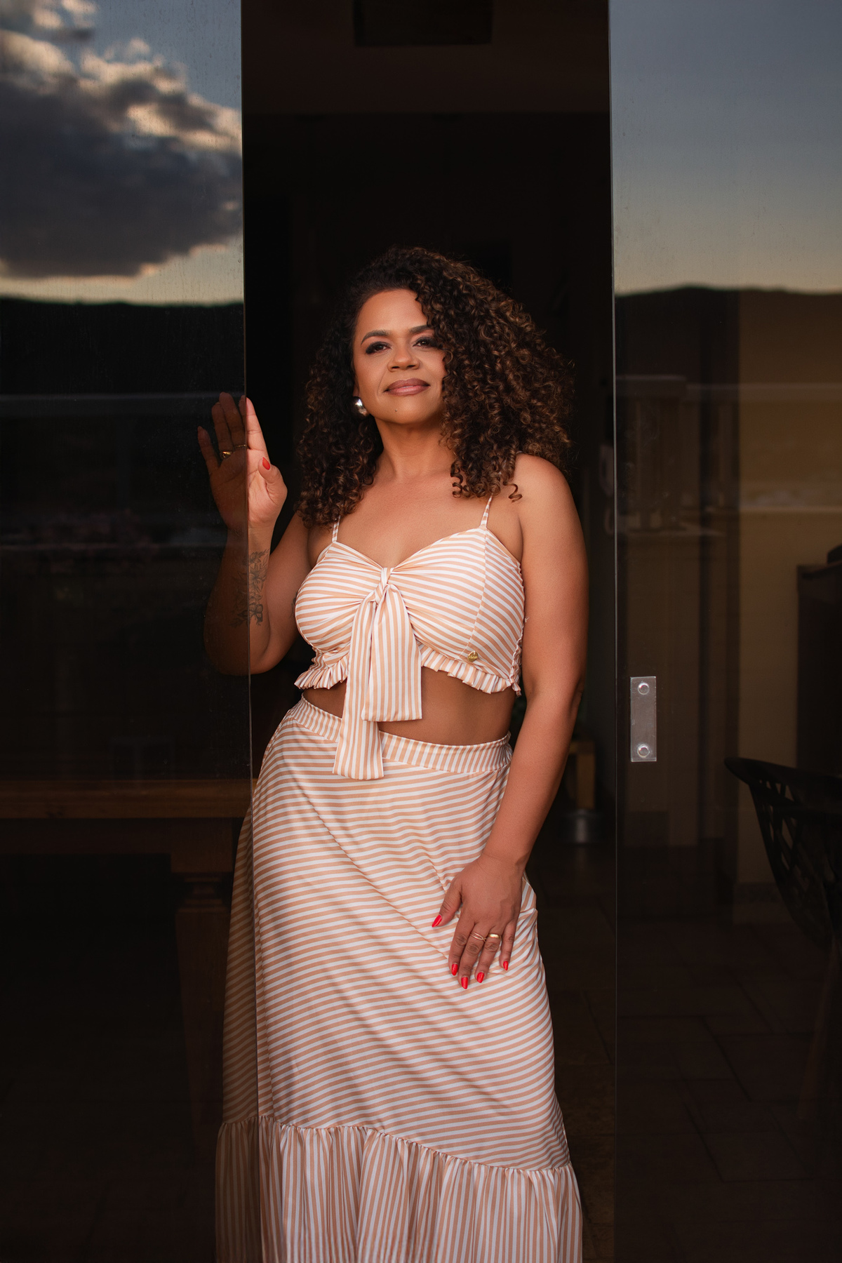 apreciando o por do sol