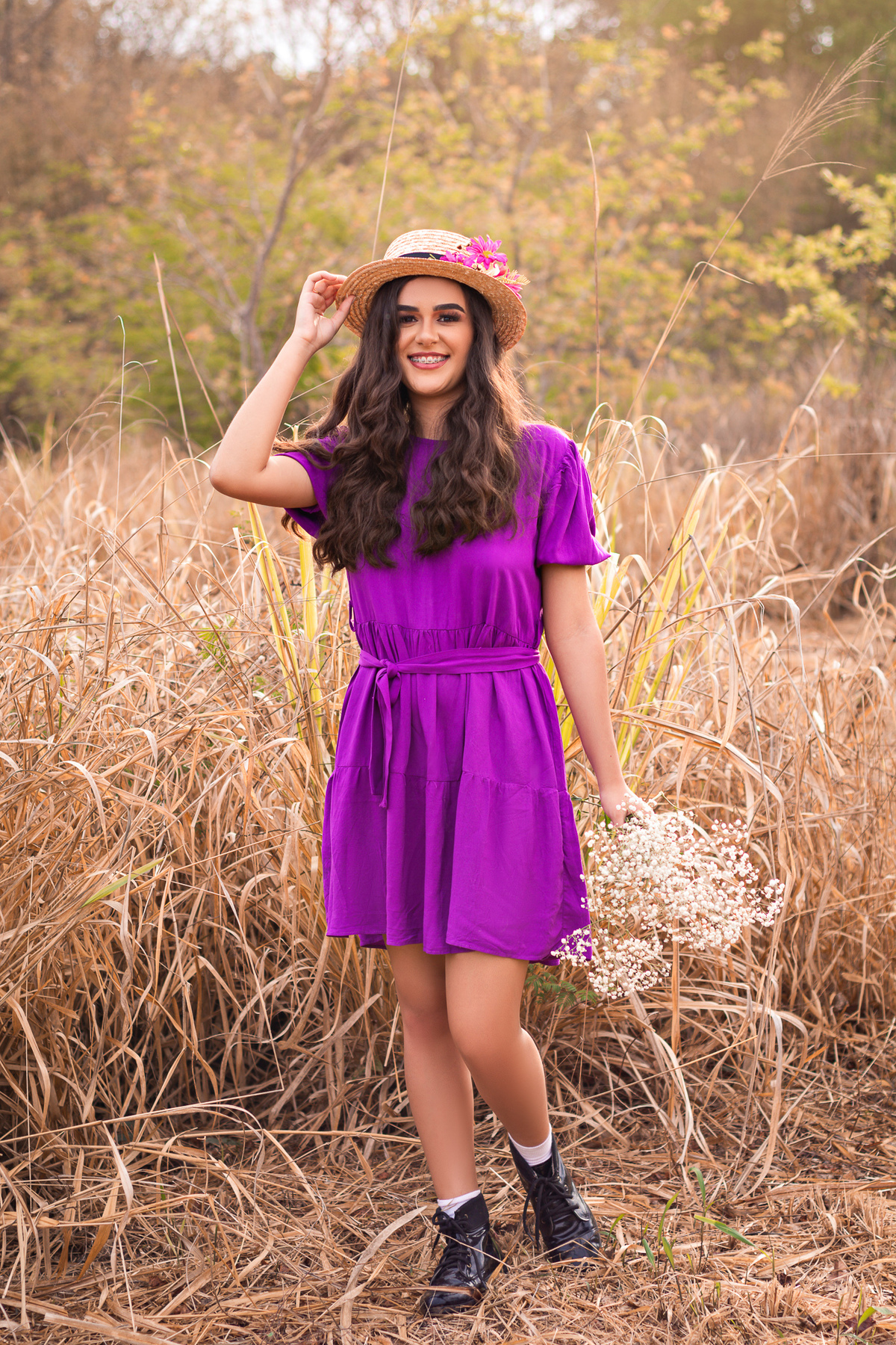 Por do sol no ensaio fotográfico 