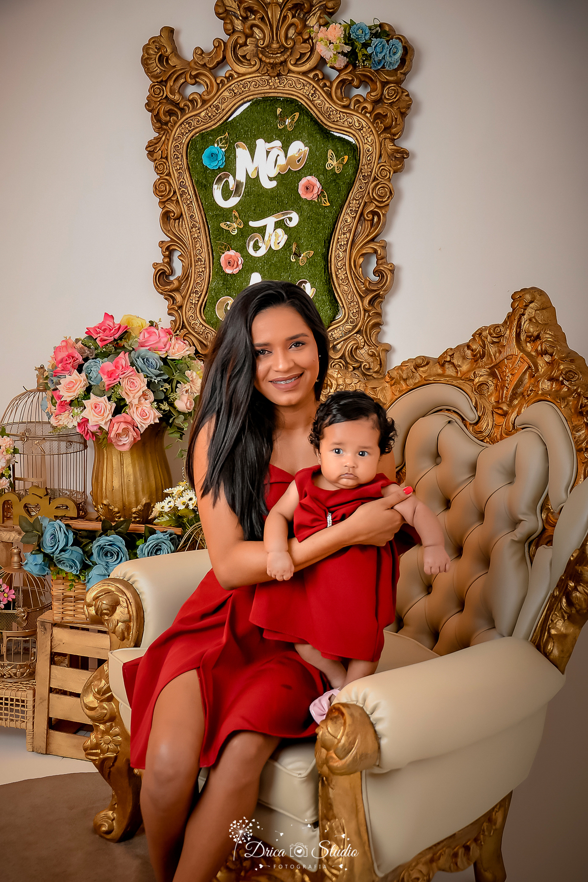 Dia das mães - mãe - ensaio - acompanhamento mensal - cenário - criança - infantil - amor eterno - mãe e filho - fotografia - drica studio fotografia - Xinguara - Pará - fotos em estúdio - roupas iguais 