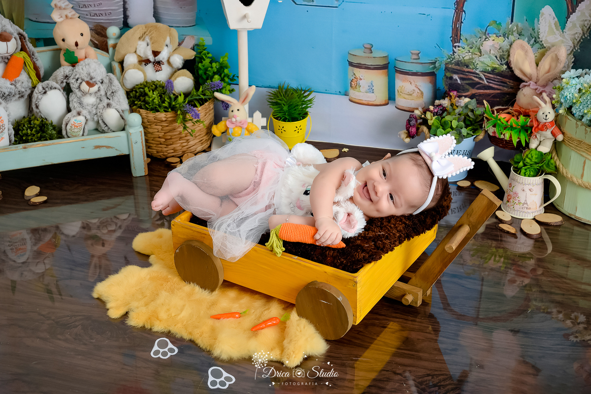 páscoa - acompanhamento mensal - cenários temáticos - coelho da páscoa - fotos em estúdio - infantil - kids - ensaio de bebês - crescimento infantil - menino - menina - Xinguara - Pará -  Drica studio - fotografia - fotos