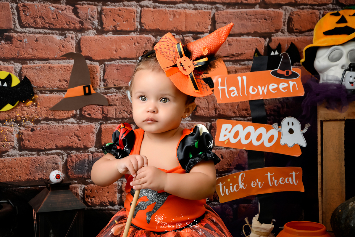 Fotos de bebe - mini sessão - book Halloween - sessão gostosura - ensaio Xinguara 