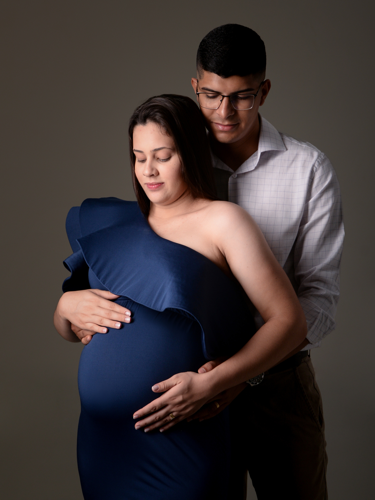 Drica Studio - Ensaio fotográfico - ensaio gestante - ensaio gestante masculino - ensaio gestante azul