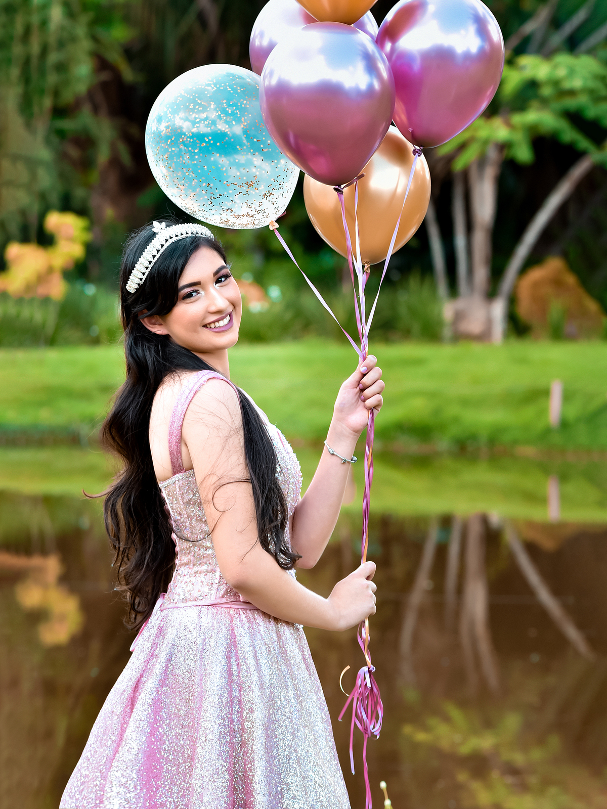 Drica Studio - ensaio fotográfico - princesa - 15 anos - bosque -parque - kapkayk -balão