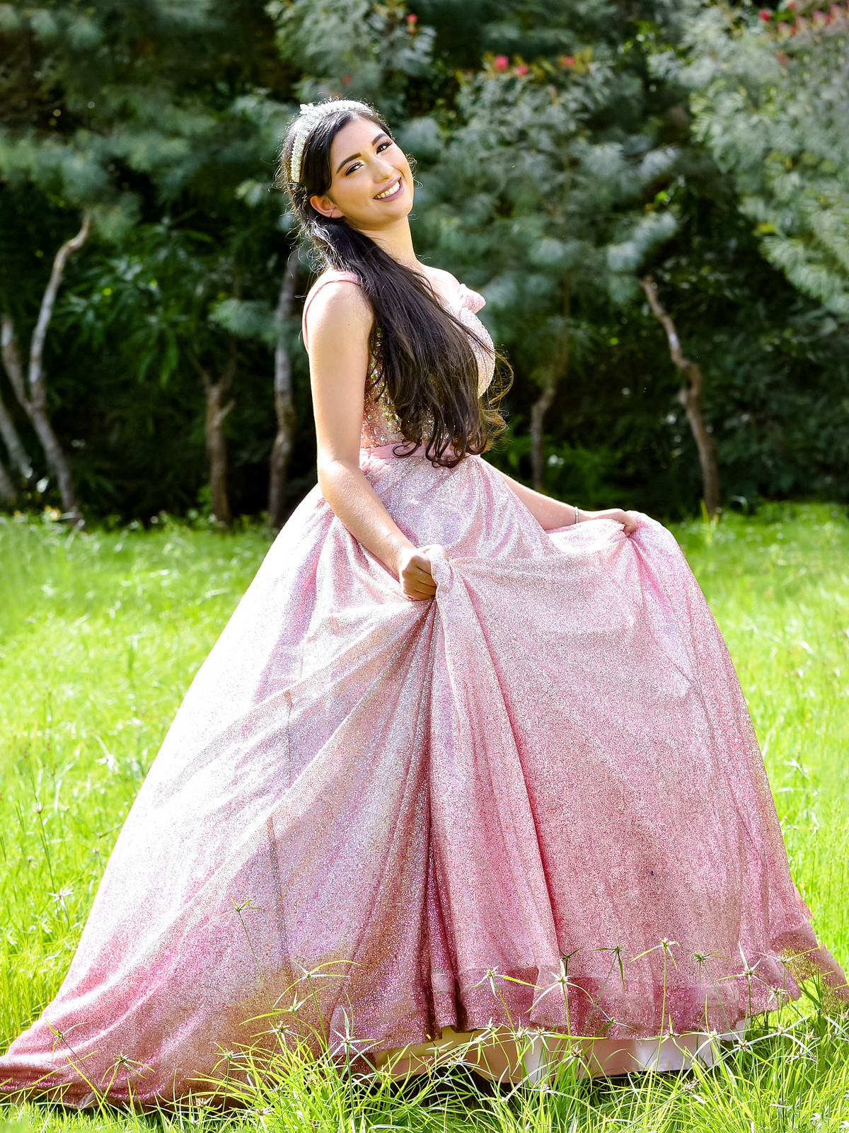 Drica Studio - ensaio fotográfico - princesa - 15 anos -  parque - externo  - bosque