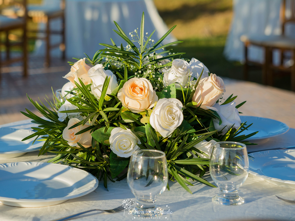Decoração de Casamento-Casamento em Xinguara- topo de mesas para casamento- Drica Studio- fotografia em Xinguara