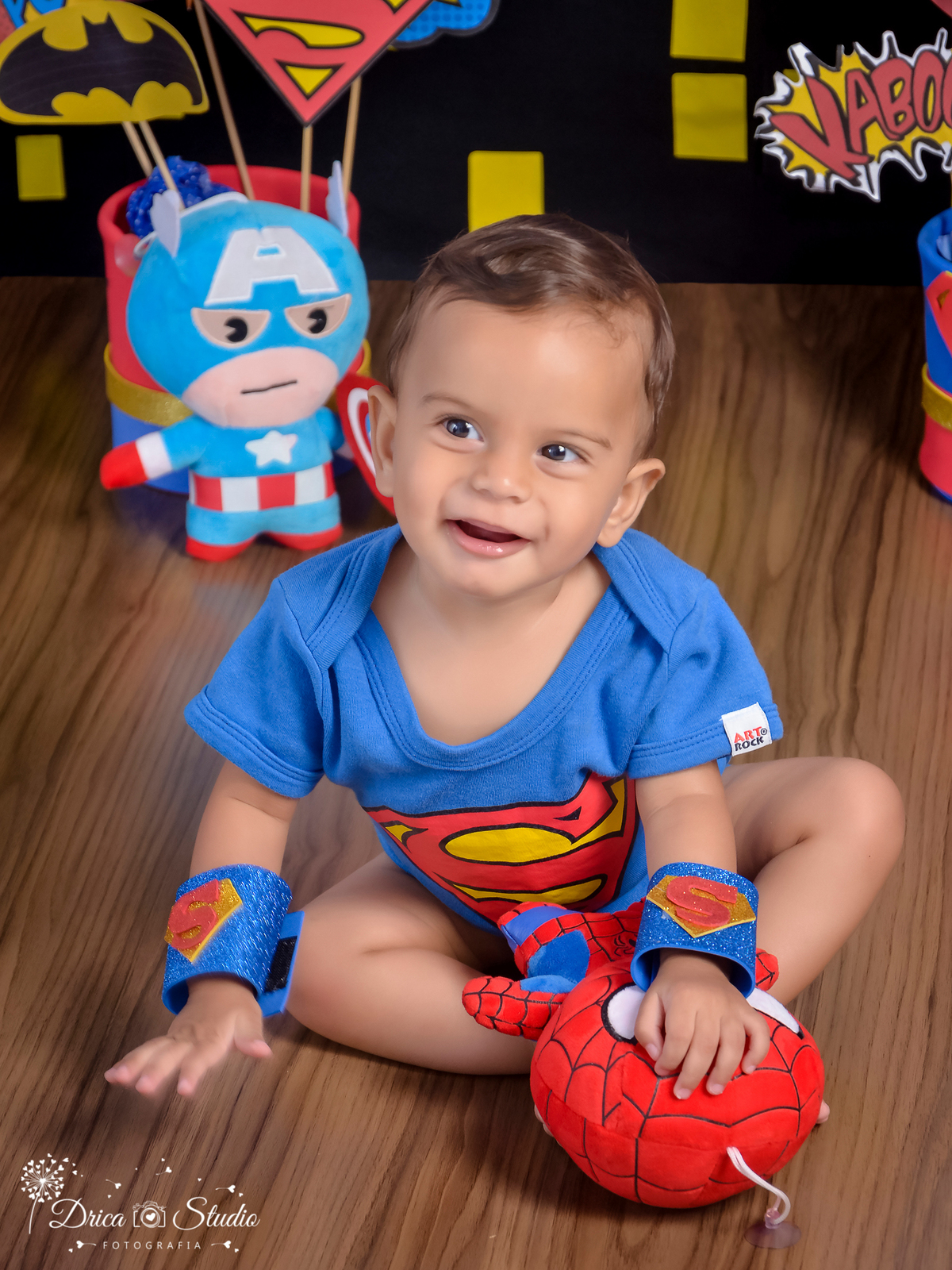 Super bebê-ensaio infantil-foto-super herói- Capitão América - super herói- 8 meses - acompanhamento mensal - acompanhamento infantil - Drica Studio Fotografias - Xinguara  Pará  