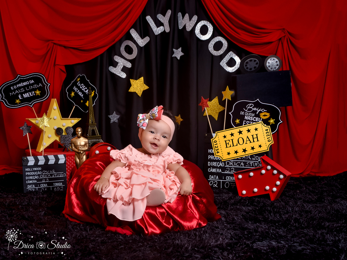 Sessão fotográfica em um ensaio diferente, no tema óscar cenário lindo´perfeito e os pequenos brilharam no tapete vermelho ensaio feito em Xinguara no Pará. Drica Studio fotografias, fotografa de família