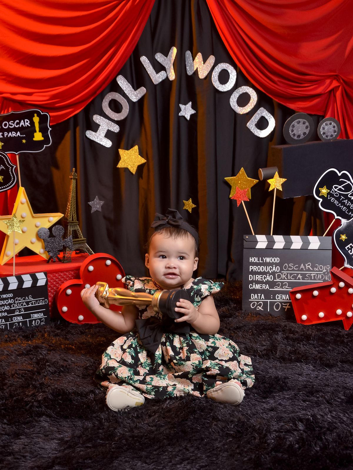 Sessão fotográfica em um ensaio diferente, no tema óscar cenário lindo perfeito com uma verdadeira princesa que brilhou no tapete vermelho ensaio feito em Xinguara no Pará. Drica Studio fotografias, fotografa de família