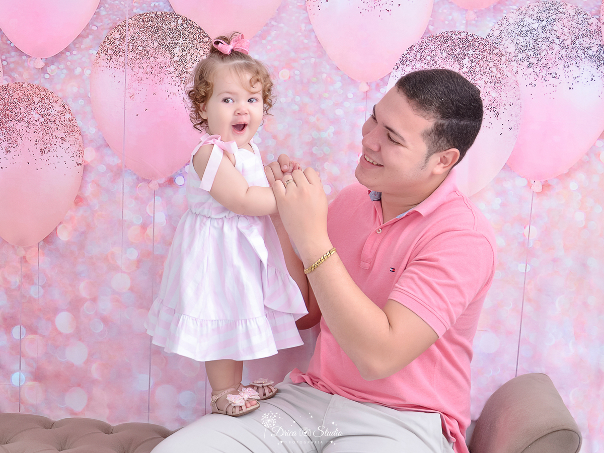 smash the cake - smash feminino - Drica Studio - drica studio - fotografias - ensaio infantil - ensaio fotografico infantil - foto studio - menina - familia - fotos familia - pai e filha - 1 aninho studio - xinguara- pa- fotografa 