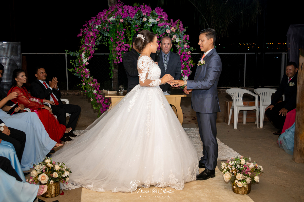 nó - esposório - casório - conjúgio - conúbio - enlace - esponsais - troca de alianças - matrimônio - noivado - união - bodas - núpcias - casamento - Xinguara - Pará - Drica studio